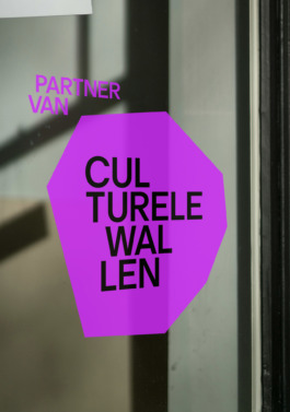 Purple window sticker