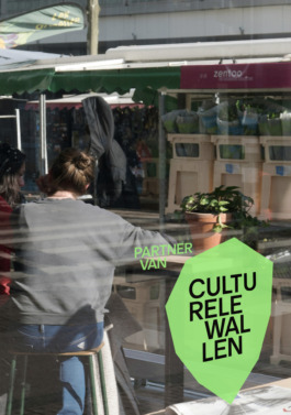 Green window sticker